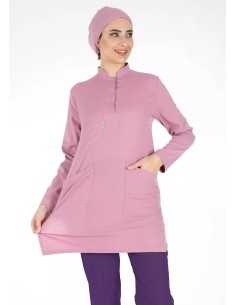 Kişiye Özel Üretim Likralı İnce Tesettür Hemşire Doktor Forma Takımı