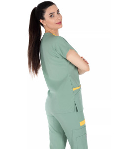 Twin Flex Çağla Yeşili Likralı Hemşire Forması 2