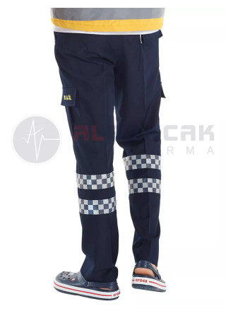Erkek 112 Acil ATT Lacivert Pantolon (112 nakışlı)