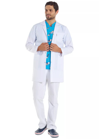 Erkek Spor Yaka Uzun Kol Doktor Önlüğü