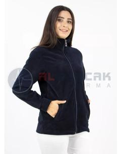 Kadın Lacivert Doktor ve Hemşire Hastane Polar Ceketi (ünisex kalıp) 2