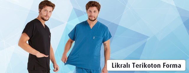Erkek Likralı Scrubs İnce Kumaş Formalar Erkek Likralı Scrubs İnce Kumaş Formalar