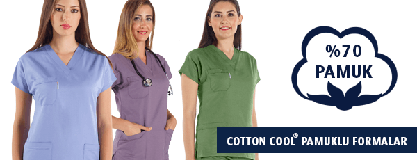 Cotton Cool Yüksek Pamuklu Hemşire Forması ve Doktor Forması Cotton Cool Yüksek Pamuklu Hemşire Forması ve Doktor Forması