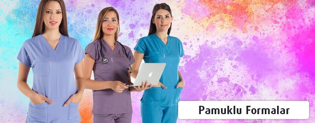 Kadın Pamuklu Doktor ve Hemşire Forması