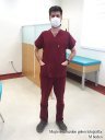 Scrubs Flex® Erkek Bordo Likralı Terikoton Doktor ve Hemşire Forması