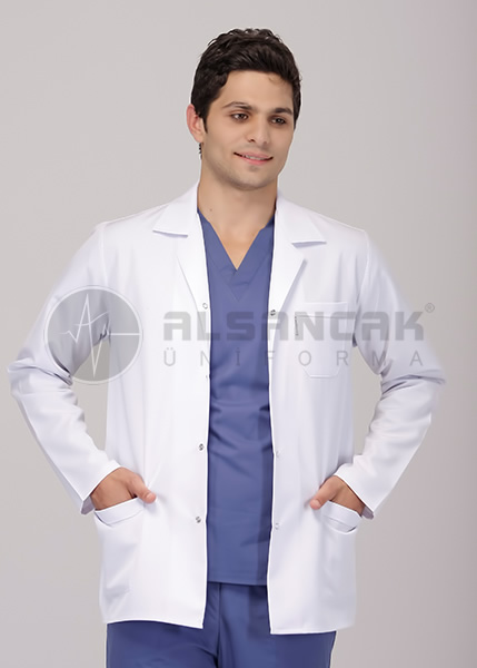 Spor Yaka Uzun Kol Erkek Doktor Ceketi Spor Yaka Uzun Kol Erkek Doktor Ceketi
