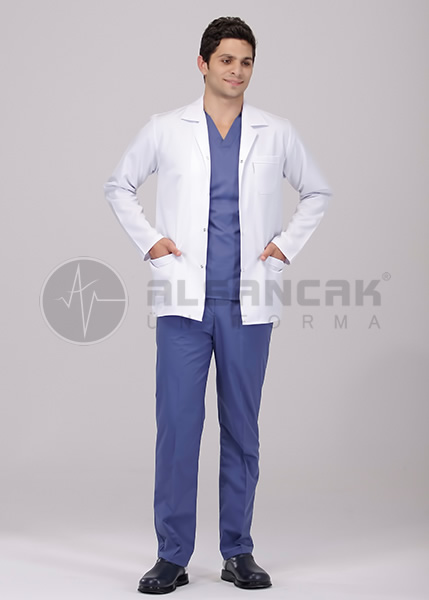 Spor Yaka Uzun Kol Erkek Doktor Ceketi Spor Yaka Uzun Kol Erkek Doktor Ceketi