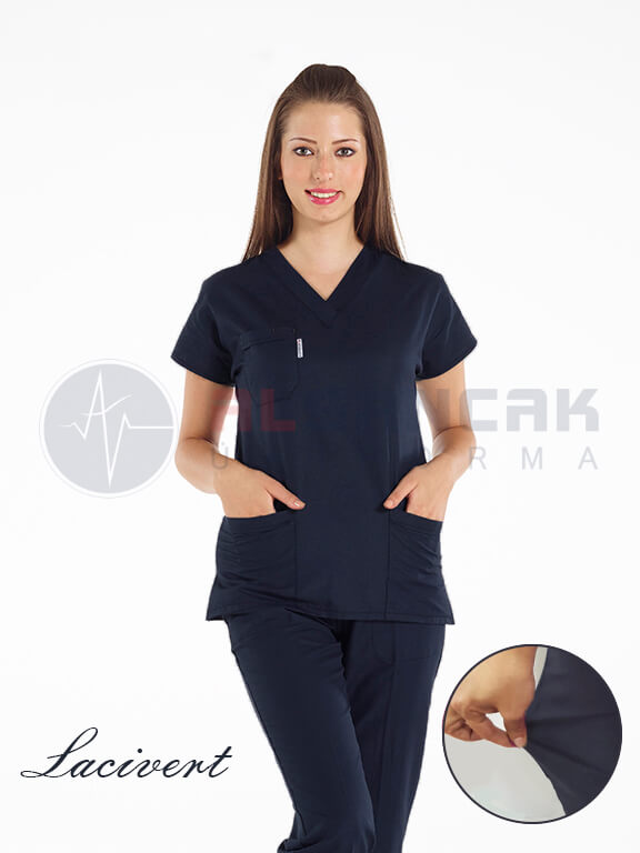 Scrubs Flex® Kadın Kişiye Özel Üretim Likralı İnce Doktor ve Hemşire Forması Scrubs Flex® Kadın Kişiye Özel Üretim Likralı İnce Doktor ve Hemşire Forması