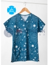 Scrubs Flex Galaxy Desenli Doktor ve Hemşire Forması Üstü Scrubs Flex Galaxy Desenli Doktor ve Hemşire Forması Üstü