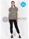 Scrubs Flex Labs Desenli Doktor ve Hemşire Forması Üstü Scrubs Flex Labs Desenli Doktor ve Hemşire Forması Üstü