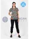 Scrubs Flex Labs Desenli Doktor ve Hemşire Forması Üstü Scrubs Flex Labs Desenli Doktor ve Hemşire Forması Üstü
