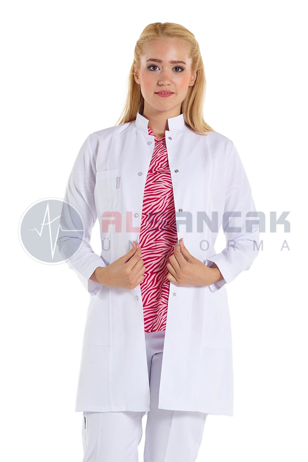 Kadın Lüks Hakim Yaka Fit Kesim Doktor Önlüğü Kadın Lüks Hakim Yaka Fit Kesim Doktor Önlüğü