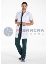 Erkek Spor Yaka Kısa Kol Doktor Önlüğü Erkek Spor Yaka Kısa Kol Doktor Önlüğü