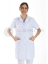 Kadın Spor Yaka Kısa Kol Beyaz Doktor Önlüğü Kadın Spor Yaka Kısa Kol Beyaz Doktor Önlüğü
