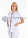 Kadın Lüks Spor Yaka Fit Kesim Kısa Kol Doktor Ceketi Kadın Lüks Spor Yaka Fit Kesim Kısa Kol Doktor Ceketi