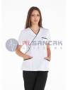Siyah Biyeli - Ekol Modeli Doktor ve Hemşire Forması Takımı Siyah Biyeli - Ekol Modeli Doktor ve Hemşire Forması Takımı
