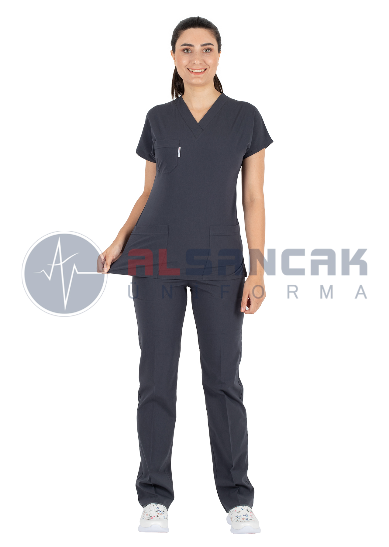 Scrubs Flex® Kadın Kişiye Özel Üretim Likralı İnce Doktor ve Hemşire Forması Scrubs Flex® Kadın Kişiye Özel Üretim Likralı İnce Doktor ve Hemşire Forması