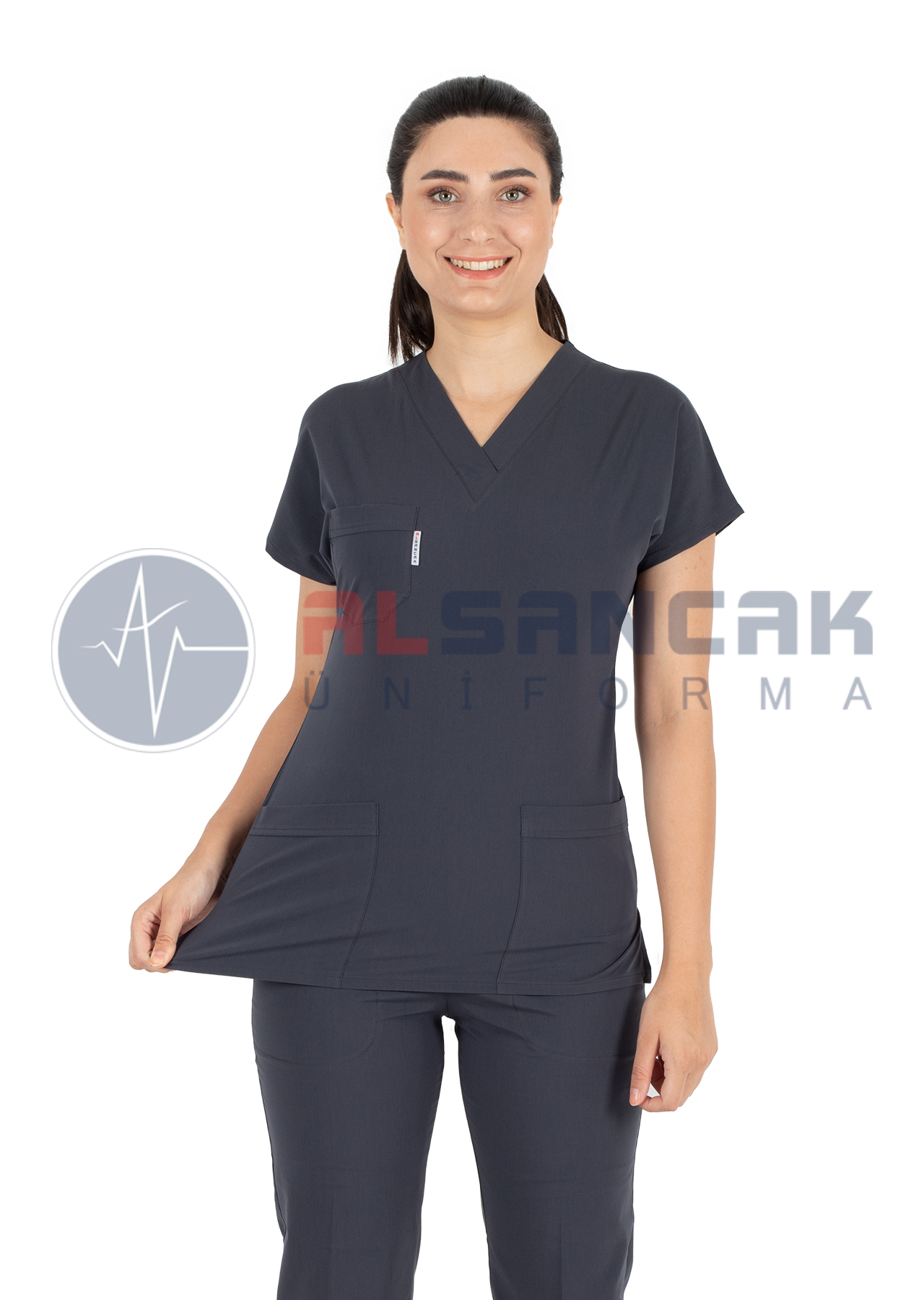 Scrubs Flex® Kadın Kişiye Özel Üretim Likralı İnce Doktor ve Hemşire Forması Scrubs Flex® Kadın Kişiye Özel Üretim Likralı İnce Doktor ve Hemşire Forması