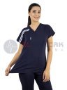 Scrubs Flex® Biyeli Lacivert Likralı Alpaka Doktor Hemşire Forması Scrubs Flex® Biyeli Lacivert Likralı Alpaka Doktor Hemşire Forması