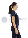 Scrubs Flex® Biyeli Lacivert Likralı İnce Kumaş Doktor Hemşire Forması