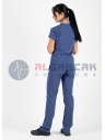 Scrubs Flex® Fırtına Mavi Likralı Terikoton Doktor ve Hemşire Forması