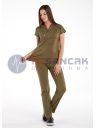 Scrubs Flex® Haki Likralı Alpaka Doktor ve Hemşire Forması Scrubs Flex® Haki Likralı Alpaka Doktor ve Hemşire Forması