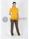 Scrubs Flex® Hardal/Haki Likralı Alpaka Doktor Hemşire Forması Scrubs Flex® Hardal/Haki Likralı Alpaka Doktor Hemşire Forması