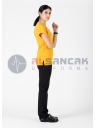 Scrubs Flex® Hardal/Siyah Likralı Alpaka Doktor Hemşire Forması Scrubs Flex® Hardal/Siyah Likralı Alpaka Doktor Hemşire Forması