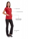 Scrubs Flex® Kırmızı/Siyah Likralı Alpaka Doktor ve Hemşire Forması Scrubs Flex® Kırmızı/Siyah Likralı Alpaka Doktor ve Hemşire Forması