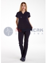 Scrubs Flex® Lacivert Soft Likralı İnce Hemşire Forması Üstü Scrubs Flex® Lacivert Soft Likralı İnce Hemşire Forması Üstü