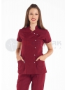 Luxe Flex Bordo Likralı Hemşire ve Doktor Forması Takımı Luxe Flex Bordo Likralı Hemşire ve Doktor Forması Takımı