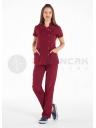 Luxe Flex Bordo Likralı Hemşire ve Doktor Forması Takımı Luxe Flex Bordo Likralı Hemşire ve Doktor Forması Takımı