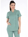 Luxe Flex Çağla Yeşili Likralı Hemşire ve Doktor Forması Takımı