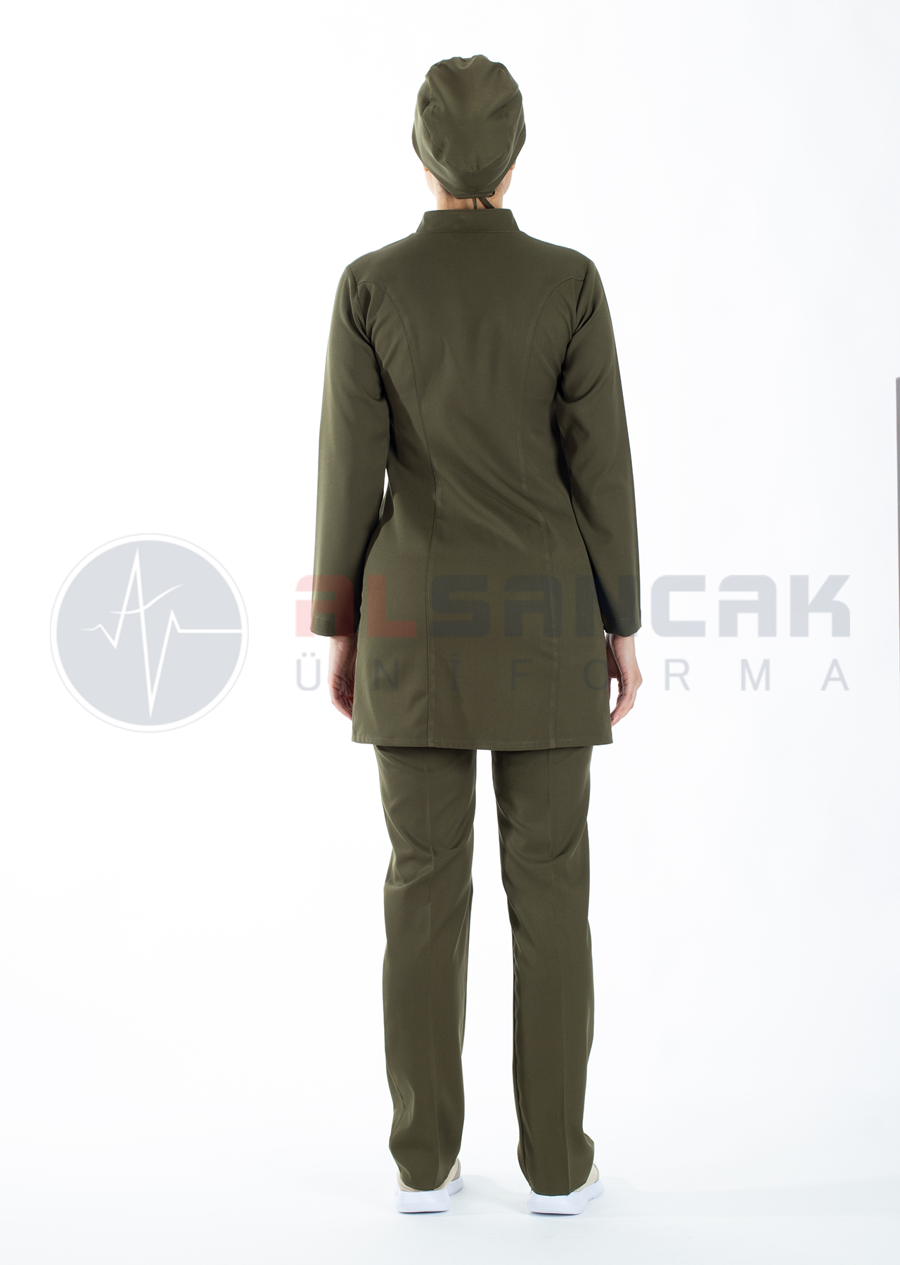 Luxe Model Haki Likralı Tesettür Hemşire Doktor Forması Takımı Luxe Model Haki Likralı Tesettür Hemşire Doktor Forması Takımı