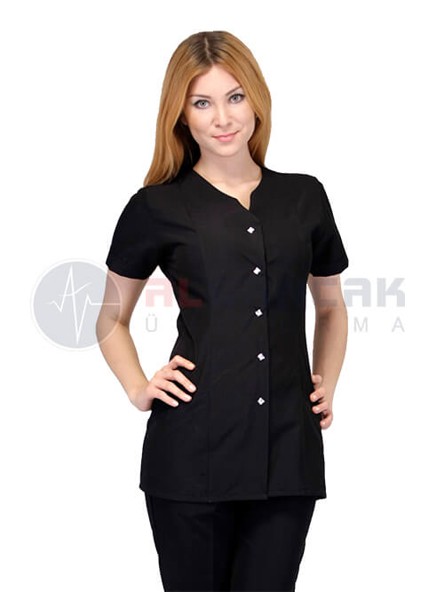 Siyah Blanca Model Doktor ve Hemşire Ceketi Siyah Blanca Model Doktor ve Hemşire Ceketi