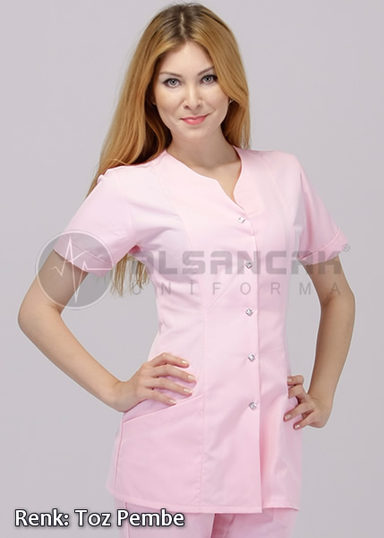 Pudra Pembe Blanca Model Doktor ve Hemşire Forması Takımı Pudra Pembe Blanca Model Doktor ve Hemşire Forması Takımı