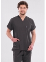 Erkek Antrasit Likralı İnce Scrubs Doktor Forması Takımı Erkek Antrasit Likralı İnce Scrubs Doktor Forması Takımı