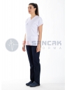 Scrubs Flex® Beyaz/Lacivert Likralı Kalın Doktor ve Hemşire Forması Scrubs Flex® Beyaz/Lacivert Likralı Kalın Doktor ve Hemşire Forması