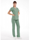 Scrubs Flex® Çağla Yeşili Soft Likralı İnce Doktor ve Hemşire Forması