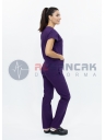 Scrubs Flex® Koyu Mor Likralı Alpaka Doktor ve Hemşire Forması Scrubs Flex® Koyu Mor Likralı Alpaka Doktor ve Hemşire Forması