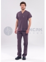Scrubs Flex® Erkek Mürdüm Soft Likralı İnce Doktor ve Hemşire Forması Scrubs Flex® Erkek Mürdüm Soft Likralı İnce Doktor ve Hemşire Forması