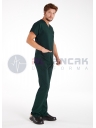 Erkek Ördekbaşı Yeşili Likralı İnce Scrubs Doktor Forması Takımı Erkek Ördekbaşı Yeşili Likralı İnce Scrubs Doktor Forması Takımı