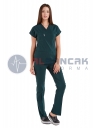 Scrubs Flex® Ördekbaşı Yeşili Likralı Alpaka Doktor ve Hemşire Forması Scrubs Flex® Ördekbaşı Yeşili Likralı Alpaka Doktor ve Hemşire Forması