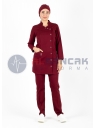 Luxe Model Bordo Likralı Tesettür Hemşire Doktor Forması Takımı Luxe Model Bordo Likralı Tesettür Hemşire Doktor Forması Takımı