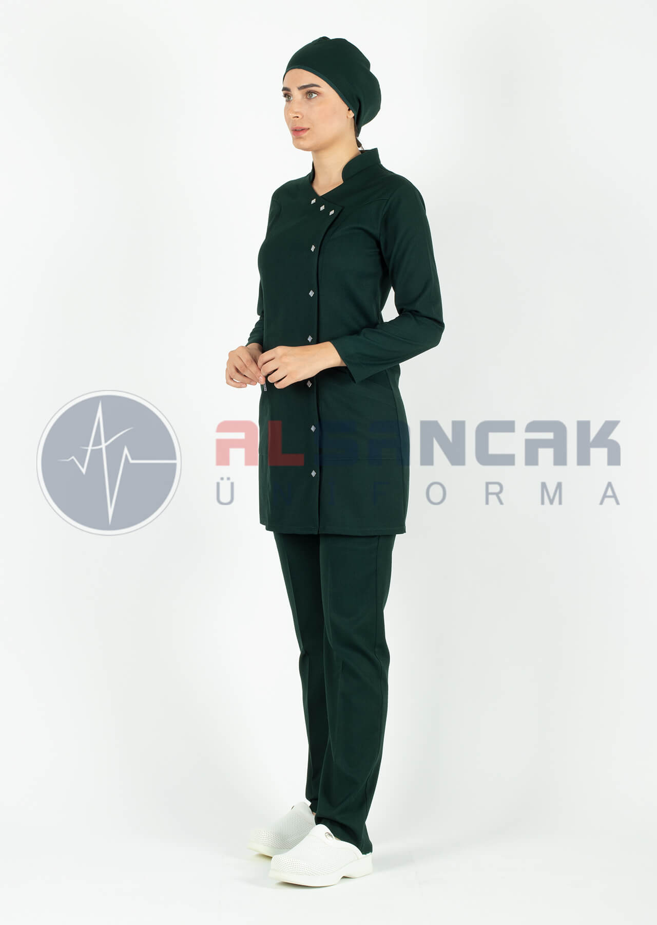 Luxe Model Ördekbaşı Likralı Tesettür Hemşire Doktor Forması Takımı Luxe Model Ördekbaşı Likralı Tesettür Hemşire Doktor Forması Takımı
