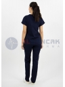 Twin Flex Lacivert Likralı Hemşire Forması Twin Flex Lacivert Likralı Hemşire Forması