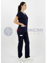 Twin Flex Lacivert Likralı Hemşire Forması Twin Flex Lacivert Likralı Hemşire Forması