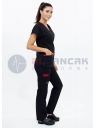Twin Flex Siyah Likralı Hemşire Forması Twin Flex Siyah Likralı Hemşire Forması