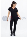 Twin Flex Siyah Likralı Hemşire Forması Twin Flex Siyah Likralı Hemşire Forması