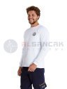 Erkek 112 Acil ATT Reflektör Nakışlı Beyaz Uzun Kollu Sweat Erkek 112 Acil ATT Reflektör Nakışlı Beyaz Uzun Kollu Sweat